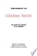 Bibliografía de Máximo Gorki