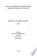Bibliografía de recursos naturales