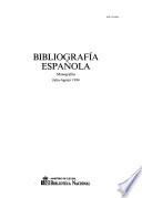 Bibliografía española