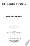 Bibliografía española