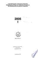 Bibliografía jurídica de la integración europea