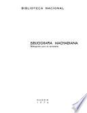 Bibliografía machadiana