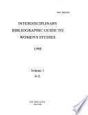 Bibliographic Guide to Womens Studies 1998