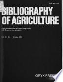 Bibliography of Agriculture with Subject Index