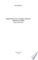 Biblioteca de autores lógicos hispano-judíos (siglos XI-XV)