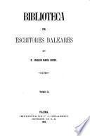 Biblioteca de escritores Baleares