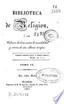 Biblioteca de religión: (1827. 318 p.)