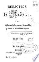 Biblioteca de religión: (1829. XXXII, 349 p.)