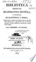 Biblioteca selecta de literatura española