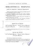 Bibliotheca hispana