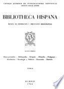 Bibliotheca Hispana; Revista de Información y Orientación Bibliográficas. Sección 1