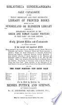Bibliotheca Sunderlandiana