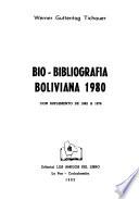 Bio-bibliografía boliviana