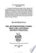 Biografia del Reverendísimo Padre Fray Joel Leonidas Monroy Pesántez