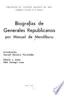 Biografías de generales republicanos