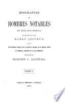 Biografias de hombres notables de Hispano-América