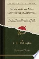Biography of Mrs. Catherine Babington