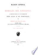 Blason general y nobleza del universo ... Coria 1489. (Ed. por P. de G.)