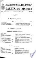 Boletâin oficial del estado: Gaceta de Madrid