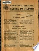 Boletâin oficial del estado: Gaceta de Madrid