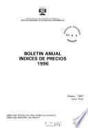 Boletín anual de indices de precios