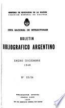 Boletín bibliográfico argentino