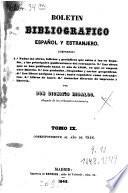 Boletín bibliográfico español y estranjero