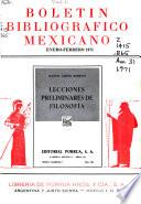 Boletín bibliográfico mexicano
