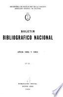 Boletín bibliográfico nacional
