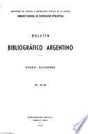 Boletín bibliográfico nacional