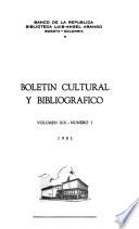 Boletín cultural y bibliográfico