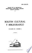 Boletín cultural y bibliográfico
