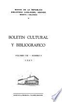 Boletín cultural y bibliográfico