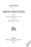 Boletin de agricultura, minería é industrias