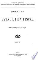 Boletín de estadística fiscal