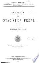 Boletín de estadística fiscal
