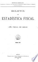 Boletín de estadística fiscal