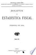 Boletín de estadística fiscal