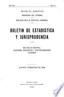 Boletin de estadística y jurisprudencia