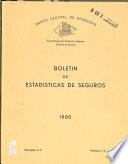 Boletín de estadísticas de seguros