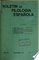 Boletín de filología española