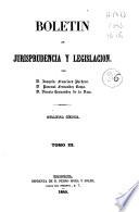 Boletín de jurisprudencia y legislación