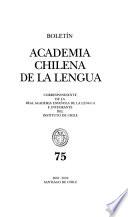 Boletín de la Academia Chilena correspondiente de la Real Academia Española