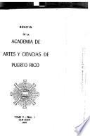 Boletín de la Academia de Artes y Ciencias de Puerto Rico