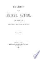 Boletin de la Academia Nacional de Ciencias