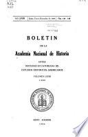 Boletín de la Academia Nacional de Historia antes Sociedad Ecuatoriana de Estudios Históricos Americanos