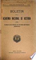 Boletín de la Academia Nacional de Historia antes Sociedad Ecuatoriana de Estudios Históricos Americanos