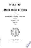 Boletín de la Academia Nacional de Historia antes Sociedad Ecuatoriana de Estudios Históricos Americanos