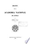 Boletín de la Academia Nacional de Letras