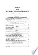 Boletín de la Academia Nacional de Letras